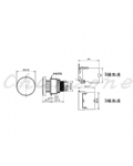 山河電機 ø30-SHB/SHD系列 平面ø40/ø60急停按鈕 SHBB-306P/SHBB-306P-1/SHDB-306P/SHDB-306P-1
