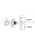 山河電機 ø30-SHB/SHD系列 平面平形/凸頭照光按鈕 SHBI-301P/SHBI-303P/SHDI-301P/SHDI-303P