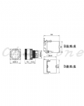 山河電機 ø22-SHD系列/金屬固定圈接點座B型、D型共用 自動復歸按鈕開關 SHDB-221G/223G/226G/228G