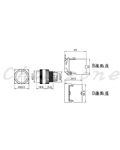 山河電機 ø22-SHD系列/金屬固定圈接點座B型、D型共用 自動復歸按鈕開關 SHDB-221G/223G/226G/228G