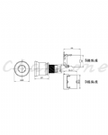 山河電機 ø22-SHD系列/金屬固定圈接點座B型、D型共用 連鎖/拍拉開關 SHDF-221G/224G