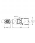 山河電機 ø22.25.30-SHD系列 平形照光/凸頭照光押扣按鈕 SHDIT-221/223