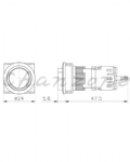 山河電機 ø16mm-平面型系列 自動復歸按鈕開關 SHGB-161/162/163