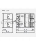 陽明電機 SSR-F-DA系列-高壓型/DC to AC 單相保險絲型固態模組 SSR-F-10/25/40DA-H