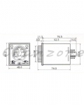 陽明電機 TM48系列-DIN48*48型/盤面式 自由電壓型計時器 TM48-M1/M3/M6/M1H/M3H/M6H