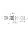 天得科技 Ø16m/m選擇開關/鑰匙開關 TN16-SSL
