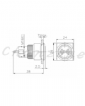 天得科技 Ø16m/m埋入式蜂鳴器/蜂鳴指示燈 TTR16-BIFR