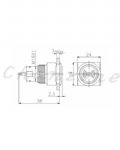 天得科技 Ø16m/m埋入式蜂鳴器/蜂鳴指示燈 TTR16-BILBR